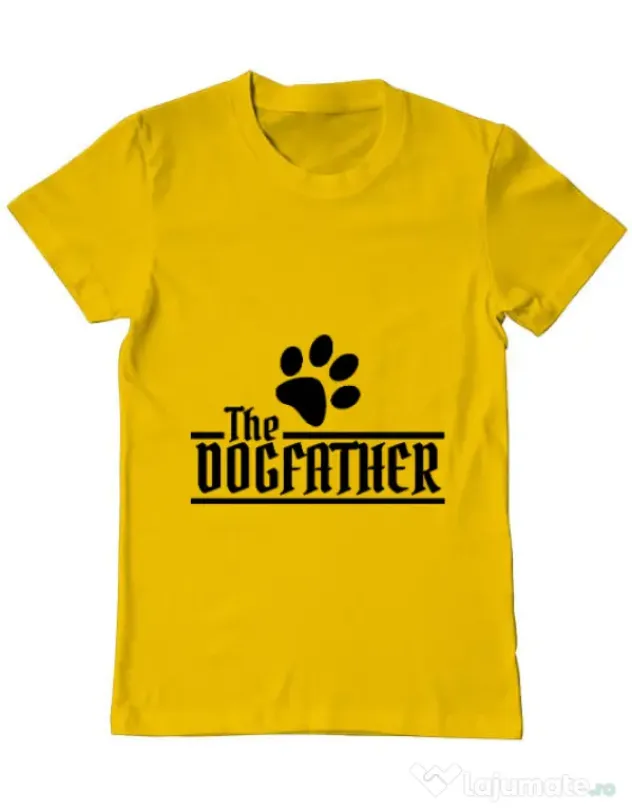 Tricou ADLER barbat The dogfather Galben