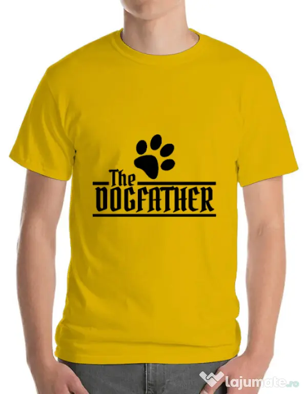 Tricou ADLER barbat The dogfather Galben