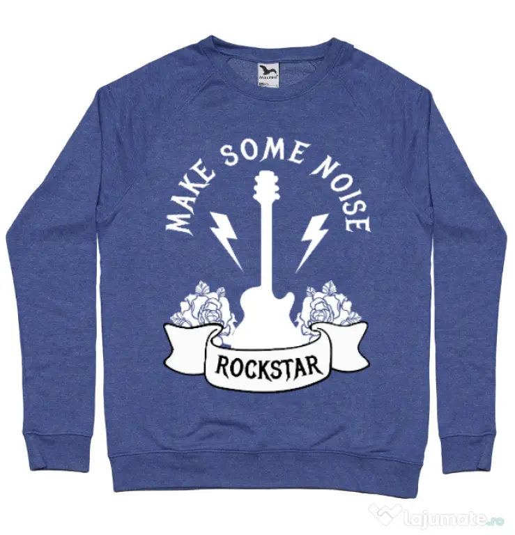 Bluza ADLER barbat Make some noise Albastru melanj