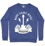 Bluza ADLER barbat Make some noise Albastru melanj