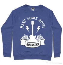 Bluza ADLER barbat Make some noise Albastru melanj