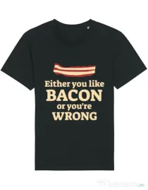 Tricou STANLEY STELLA barbat Bacon lover Negru