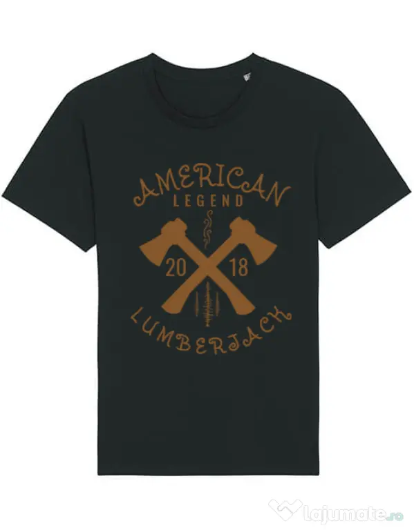 Tricou STANLEY STELLA barbat American lumberjack Negru