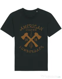 Tricou STANLEY STELLA barbat American lumberjack Negru
