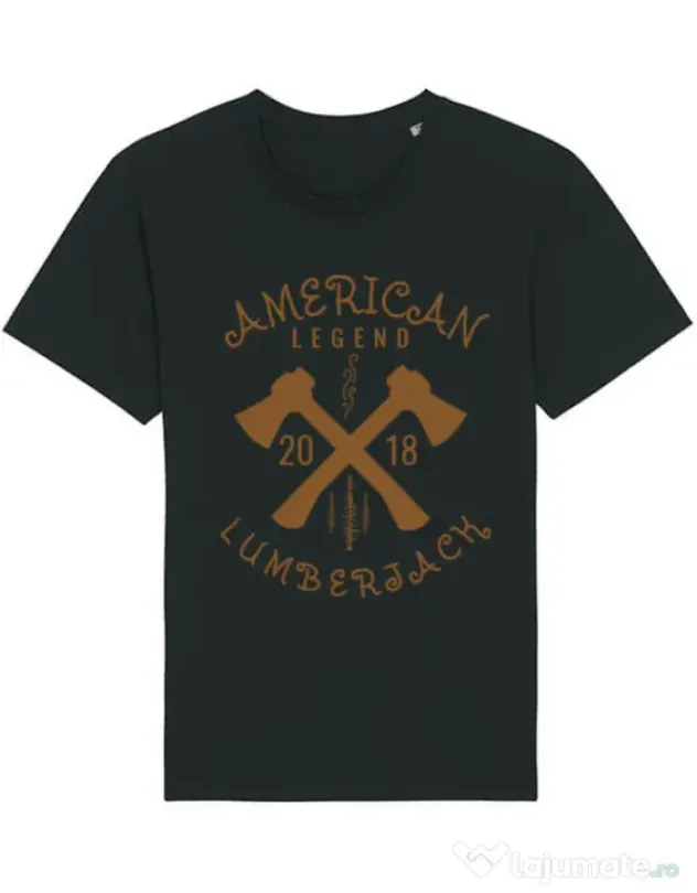 Tricou STANLEY STELLA barbat American lumberjack Negru