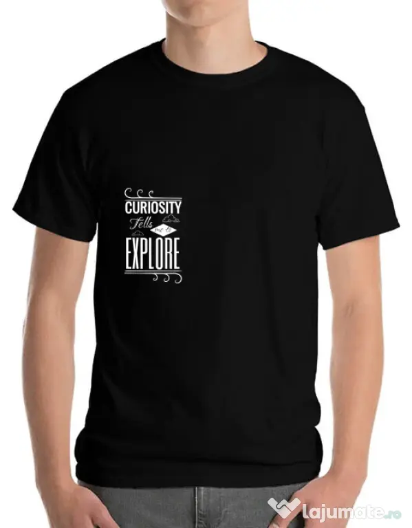 Tricou ADLER barbat Curiosity Negru