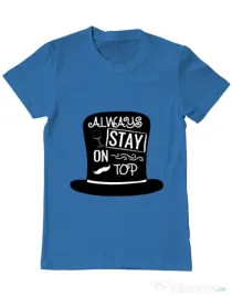 Tricou ADLER barbat Stay on top Albastru azuriu