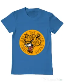 Tricou ADLER barbat Break the rules Albastru azuriu