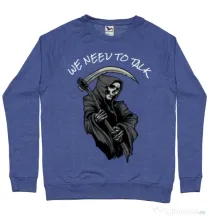 Bluza ADLER barbat We need to talk Albastru melanj