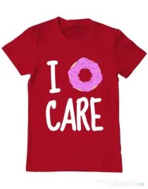 Tricou ADLER barbat I donut care Rosu