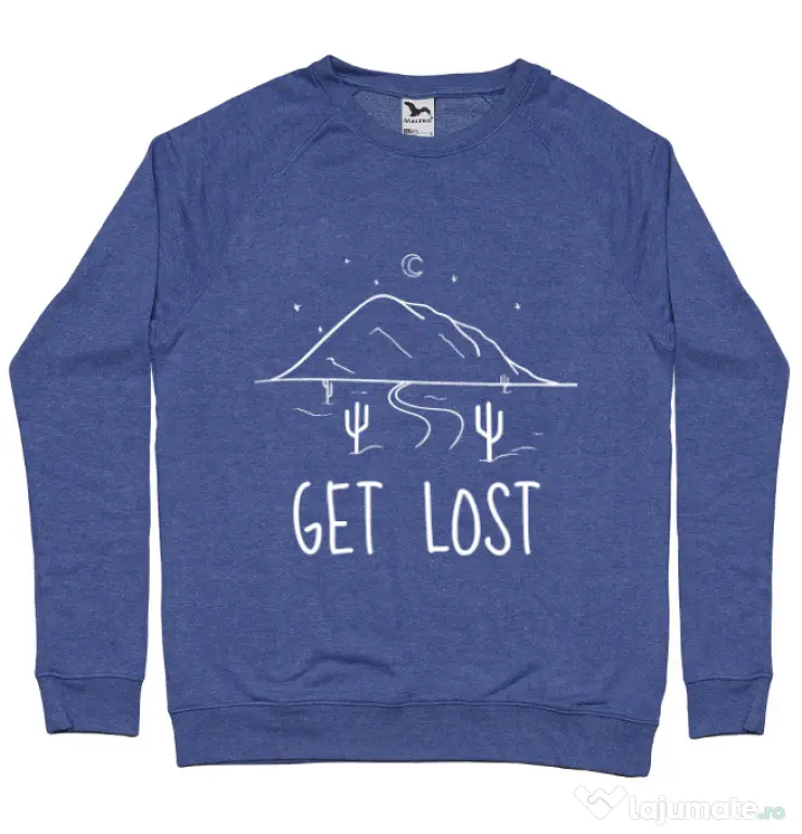 Bluza ADLER barbat Get lost Albastru melanj