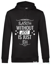 Hoodie barbat cu gluga Earth without art Negru