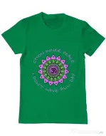 Tricou ADLER barbat C’mon inner peace Verde mediu
