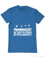 Tricou ADLER barbat Pharmacist Albastru azuriu