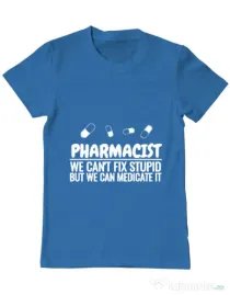 Tricou ADLER barbat Pharmacist Albastru azuriu