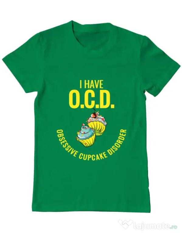 Tricou ADLER barbat Obsessive cupcake disorder Verde mediu