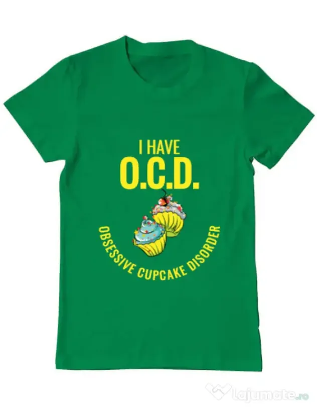 Tricou ADLER barbat Obsessive cupcake disorder Verde mediu