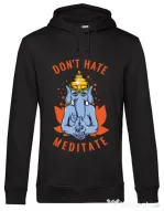 Hoodie barbat cu gluga Don’t hate Negru