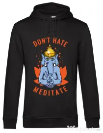 Hoodie barbat cu gluga Don’t hate Negru