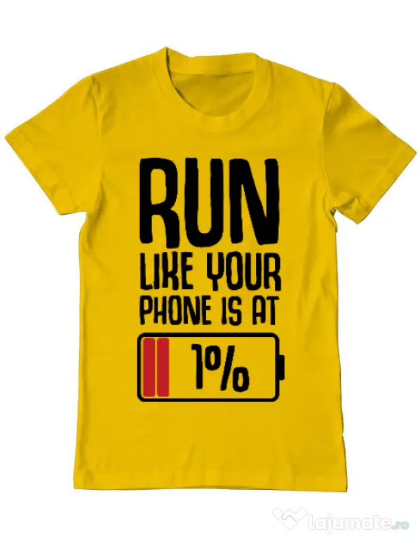 Tricou ADLER barbat Run Galben