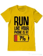 Tricou ADLER barbat Run Galben