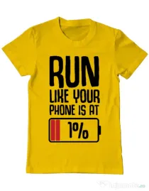 Tricou ADLER barbat Run Galben
