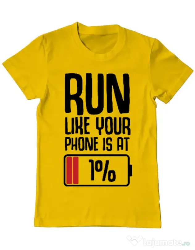 Tricou ADLER barbat Run Galben