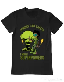 Tricou ADLER barbat I want superpowers Negru