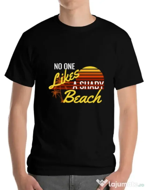 Tricou ADLER barbat Shady beach Negru