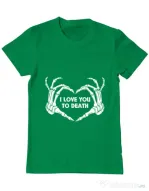 Tricou ADLER barbat Love you to death Verde mediu