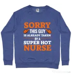 Bluza ADLER barbat This guy is taken Albastru melanj