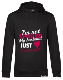 Hoodie barbat cu gluga I’m not spoiled Negru