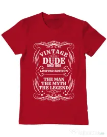 Tricou ADLER barbat Vintage dude Rosu
