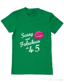 Tricou ADLER barbat Sassy and fabulous Verde mediu