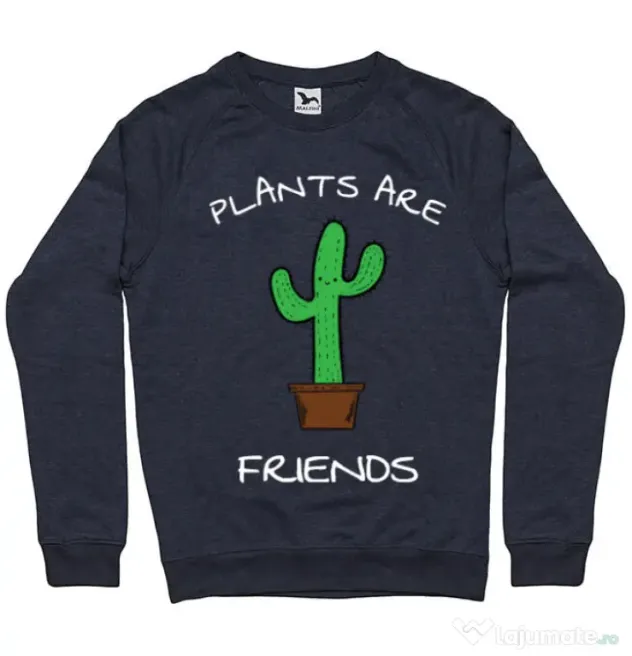 Bluza ADLER barbat Plants are friends Denim inchis