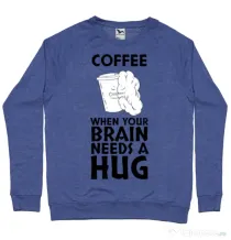 Bluza ADLER barbat Coffee Albastru melanj