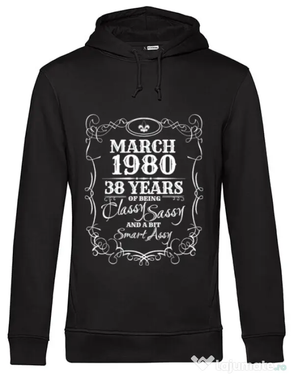 Hoodie barbat cu gluga Classy sassy Negru