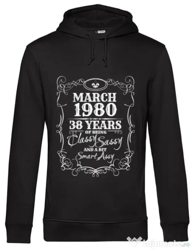 Hoodie barbat cu gluga Classy sassy Negru
