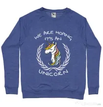 Bluza ADLER barbat Hoping for an unicorn Albastru melanj