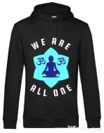 Hoodie barbat cu gluga We are all one Negru