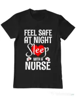 Tricou ADLER barbat Feel safe at night Negru