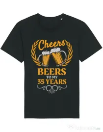 Tricou STANLEY STELLA barbat Birthday Cheers Negru
