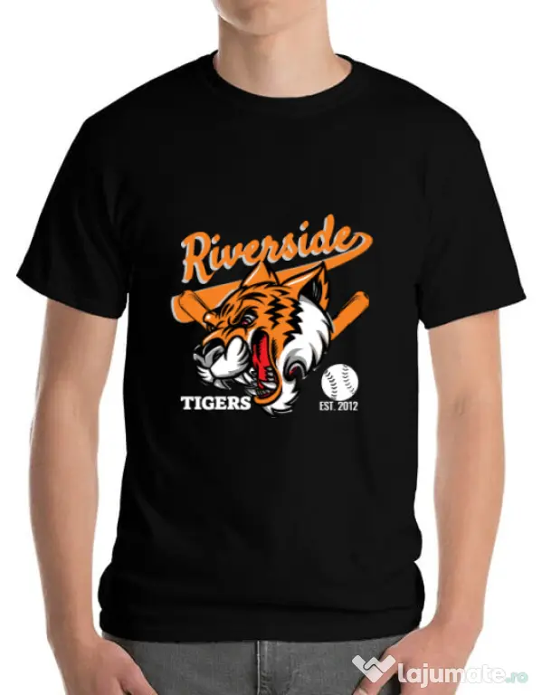 Tricou ADLER barbat Tigers team Negru