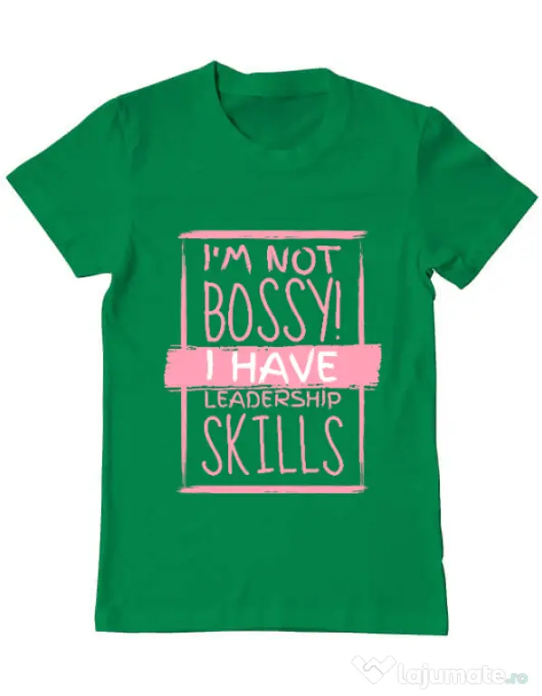 Tricou ADLER barbat I’m not bossy Verde mediu