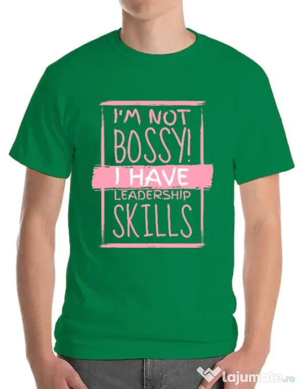 Tricou ADLER barbat I’m not bossy Verde mediu