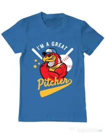 Tricou ADLER barbat Great pitcher Albastru azuriu