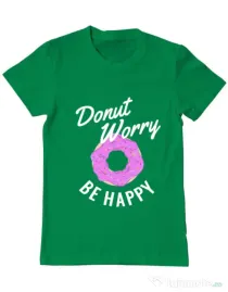 Tricou ADLER barbat Be happy Verde mediu