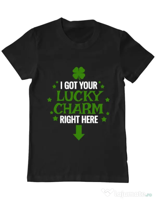 Tricou ADLER barbat Lucky charm Negru