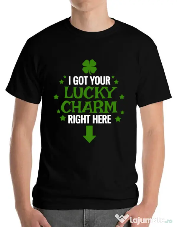 Tricou ADLER barbat Lucky charm Negru