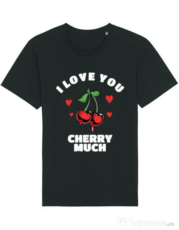 Tricou STANLEY STELLA barbat Love you cherry much Negru